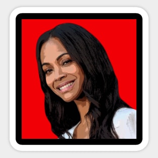 zoe saldana Sticker